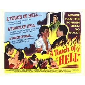   Hell Poster Half Sheet 22x28 Anthony Quayle Sarah Churchill Andrew Ray