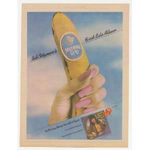  1974 Bill Wyman Monkey Grip First Solo Album Promo Print 