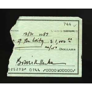 Bowie Kuhn Signed Bank Check Cut Autograph PSA COA   MLB Cut 