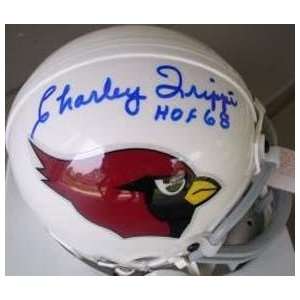 Charley Trippi Signed Mini Helmet   Charlie  Sports 