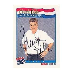Chuck Daly Autographed / Signed 1991 NBA Hoops Dream Team Card