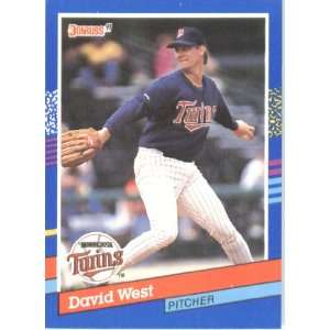  1991 Donruss # 264 David West Minnesota Twins Baseball 