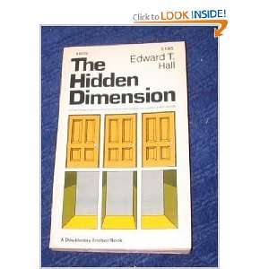 The Hidden Dimension Edward T. Hall, Photos Books