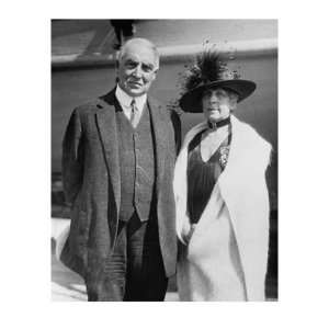  President Warren Harding and His Wife, Florence in 1923 