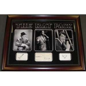 Frank Sinatra, Sammy Davis Jr., and Dean Martin Autographed Rat Pack 