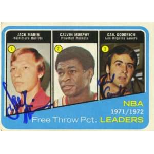 Gail Goodrich & Jack Marin Autographed Trading Card