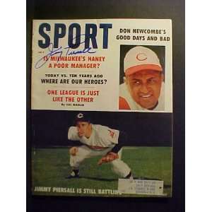 Jimmy Piersall Cleveland Indians Autographed July 1959 Sport Magazine