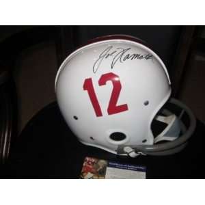 Joe Namath Alabama Psa/dna Signed Full Size Rk Helmet