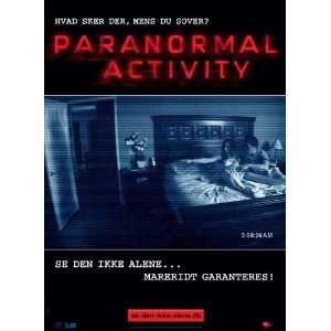 Paranormal Activity (2007) 27 x 40 Movie Poster Danish Style A  