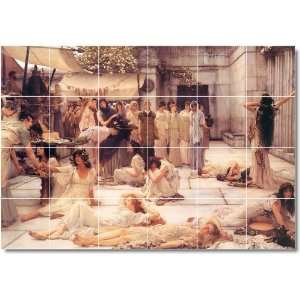 Lawrence Alma Tadema Historical Backsplash Tile Mural 23  48x72 using 