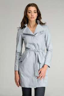 star Correct Line Grey Trench Coat for women  