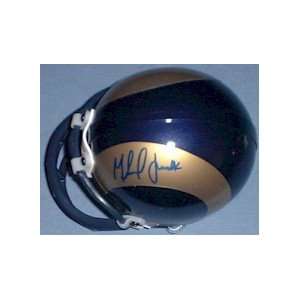 Marshall Faulk Autographed Rams Mini Helmet