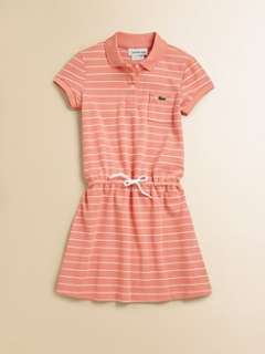 Lacoste   Toddlers & Little Girls Striped Pique Dress