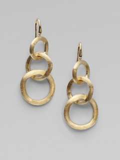 Mixed Semi Precious Stone & 18K Yellow Gold Earrings