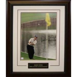 Mike Weir Signed 14 X 20 Deluxe Frame   2004 Players Championship