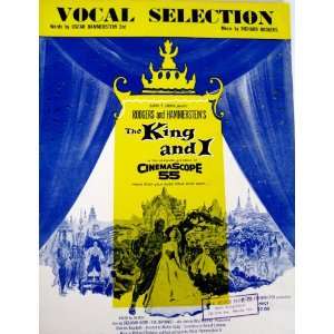   King and I. Vocal selection. Lyrics by Oscar Hammerstein II. Books