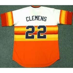 ROGER CLEMENS Houston Astros Majestic Cooperstown Throwback Baseball 