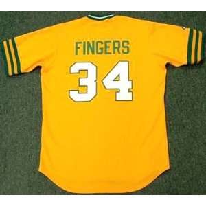 ROLLIE FINGERS Oakland Athletics 1973 Majestic Cooperstown Throwback 