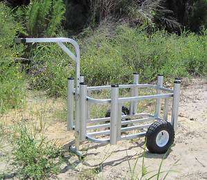 Beach Cart Rod Rack Cooler Holder Standard Wheels  