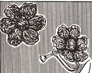 Vintage Crochet Flower Jewelry Earrings Pattern 2 style  