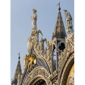  St. Mark and Angels, Detail of Facade of Basilica Di San Marco, St 