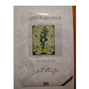 Steve Earle Poster Promo OLD 3 Feel Alright