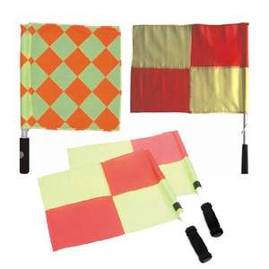 3x Sets Referee Linesmans Flags Football Soccer Rugby  