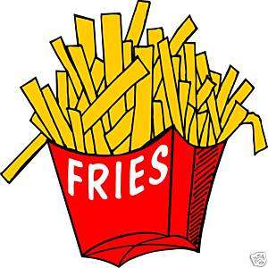 Fries French Fry Concession Restaurant Food Decal 12  