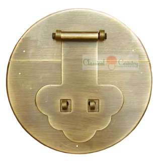 CC Chinese Furniture Brass Hardware Trunk Copper Handle Box Locking 