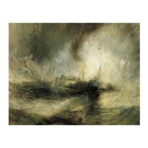   Snow Storm Giclee Poster Print by William Turner, 12x9