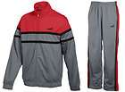 puma mens agile red grey track suit jacket pants sz