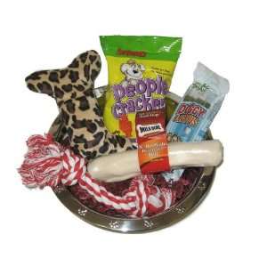 Doggie Treats Dog Bowl Holiday Gift Basket  Grocery 