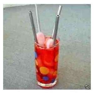  STAINLESS STEEL METAL DRINKING COCKTAIL STRAWS X LONG THIN 
