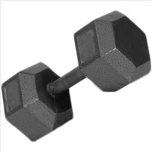 USA Sports Hex style dumbbells, solid one piece construction, gray 