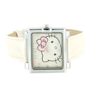 HELLO KITTY White Girls Square Face Watch Xmas Gift  