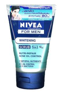 NIVEA MEN White Clean Acne Scrub Oily Skin facial  