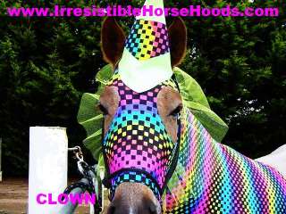   CLOWN COSTUME Horse Hood Sleazy Slinky * (yearling or pony)  