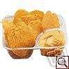 25 Nacho Cheese Trays/BOWL 2 Section Party Supplies