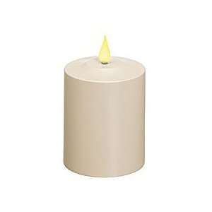   Weatherproof 4 Inch Battery Operated Timer Candle