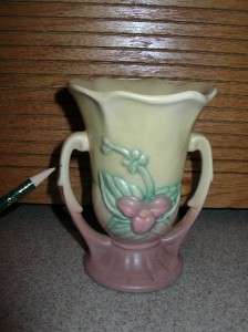 Vintage Hull Pottery Vase Art Wildflowers Yellow Pink Vase W3 5 1/2 