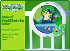 Baby Store   Fisher Price Rainforest Waterfall Peek a Boo Soother