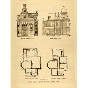   Floor Plans D. Provoost   Original Halftone Print: Home & Kitchen