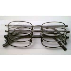  3 pack SPARE PAIR Foster Grant Metal Reading Glasses +2.00 