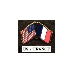    United States France Friendship Flag Lapel Pin: Everything Else