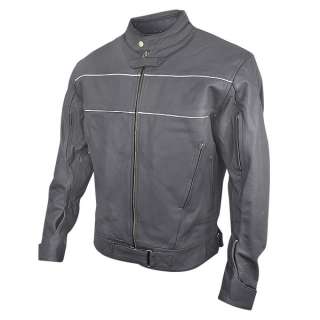 Matte Black Premium Cowhide Leather Motorcycle Jacket  