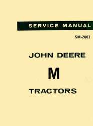 John Deere M Tractor Service Repair Shop Manual 2001  