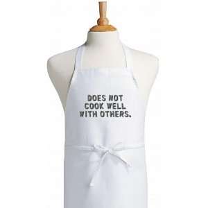 Does Not Cook Well With Others Funny Chef Aprons
