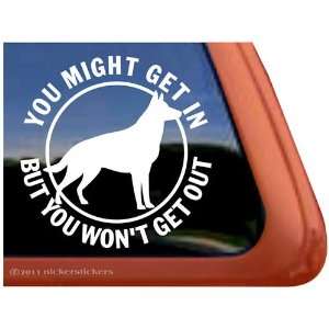   German Shepherd Protection Vinyl Dog Window Decal Sticker Automotive
