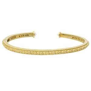    Judith Ripka Kensington 18k Gold Bangle Bracelet Jewelry