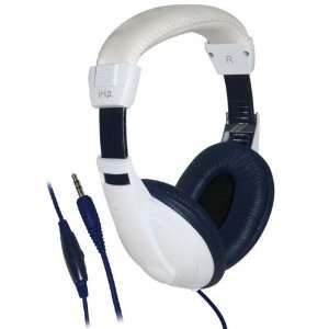  iHip Extra Bass Stereo Headphones (White/Navy 